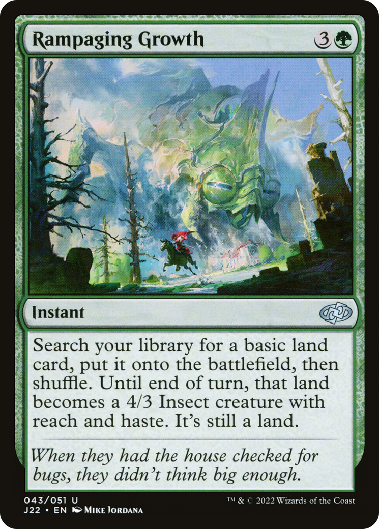 Rampaging Growth (J22-043) - Jumpstart 2022 - Premium MTG Single from Wizards of the Coast - Just $0.25! Shop now at Game Crave Tournament Store