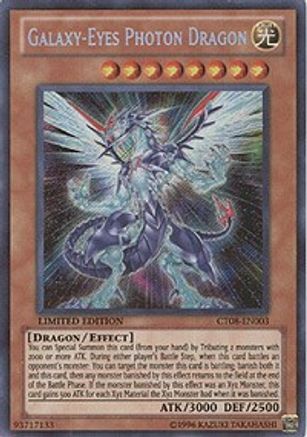 Galaxy-Eyes Photon Dragon (CT08-EN003) - 2011 Collectors Tins Limited - Premium Yugioh Single from Konami - Just $1.99! Shop now at Game Crave Tournament Store