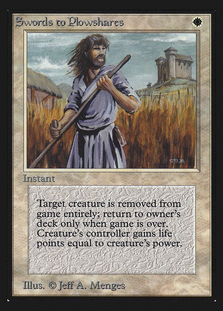 Swords to Plowshares (CED-041) - Collectors' Edition - Premium MTG Single from Wizards of the Coast - Just $35.99! Shop now at Game Crave Tournament Store
