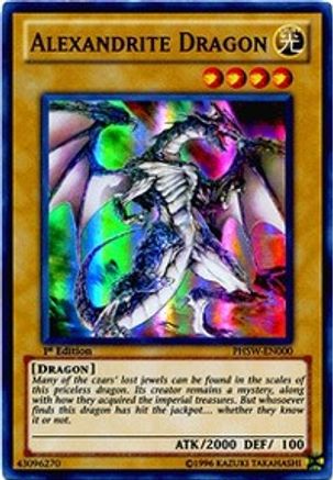 Alexandrite Dragon (PHSW-EN000) - Photon Shockwave 1st Edition - Premium Yugioh Single from Konami - Just $4.17! Shop now at Game Crave Tournament Store