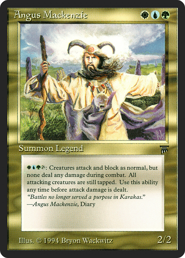 Angus Mackenzie (LEG-217) - Legends - Premium MTG Single from Wizards of the Coast - Just $240.03! Shop now at Game Crave Tournament Store