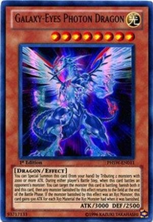 Galaxy-Eyes Photon Dragon (PHSW-EN011) - Photon Shockwave 1st Edition - Premium Yugioh Single from Konami - Just $5.30! Shop now at Game Crave Tournament Store