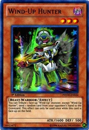 Wind-Up Hunter (PHSW-EN024) - Photon Shockwave 1st Edition - Premium Yugioh Single from Konami - Just $1.13! Shop now at Game Crave Tournament Store