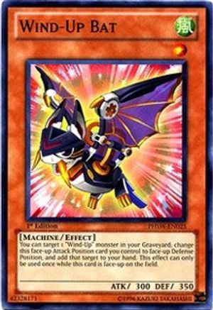 Wind-Up Bat (PHSW-EN025) - Photon Shockwave Unlimited - Premium Yugioh Single from Konami - Just $0.25! Shop now at Game Crave Tournament Store