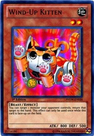 Wind-Up Kitten (PHSW-EN026) - Photon Shockwave 1st Edition - Premium Yugioh Single from Konami - Just $0.70! Shop now at Game Crave Tournament Store