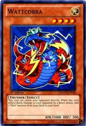 Wattcobra (PHSW-EN028) - Photon Shockwave Unlimited - Premium Yugioh Single from Konami - Just $0.37! Shop now at Game Crave Tournament Store