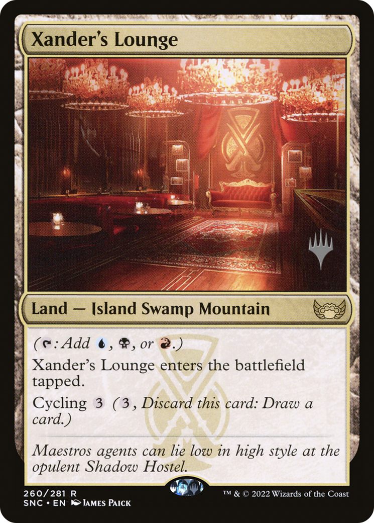 Xander's Lounge (PSNC-260P) - Streets of New Capenna Promos Foil - Premium MTG Single from Wizards of the Coast - Just $2.04! Shop now at Game Crave Tournament Store