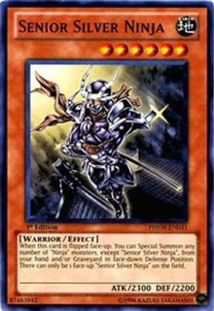 Senior Silver Ninja (PHSW-EN031) - Photon Shockwave 1st Edition - Premium Yugioh Single from Konami - Just $0.26! Shop now at Game Crave Tournament Store