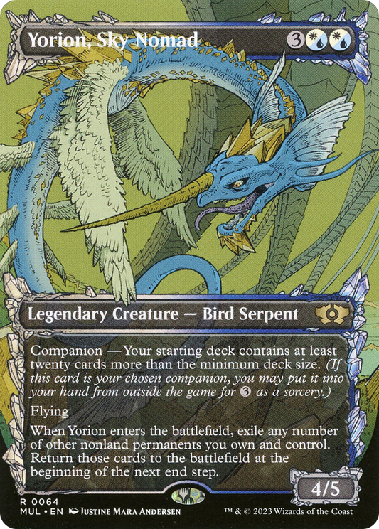 Yorion, Sky Nomad (MUL-064) - Multiverse Legends: (Showcase) (Borderless) - Premium MTG Single from Wizards of the Coast - Just $0.11! Shop now at Game Crave Tournament Store