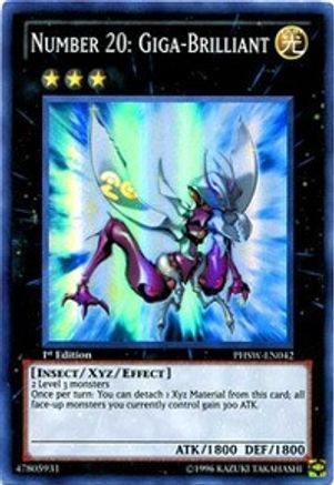 Number 20: Giga-Brilliant (PHSW-EN042) - Photon Shockwave Unlimited - Premium Yugioh Single from Konami - Just $0.74! Shop now at Game Crave Tournament Store
