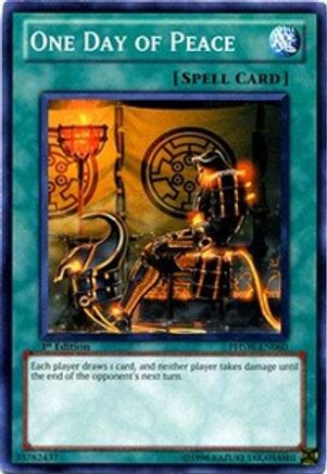 One Day of Peace (PHSW-EN060) - Photon Shockwave Unlimited - Premium Yugioh Single from Konami - Just $1! Shop now at Game Crave Tournament Store