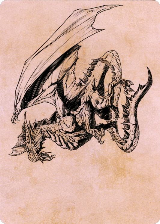 Ancient Silver Dragon // Ancient Silver Dragon (ACLB-047) - Battle for Baldur's Gate Art Series (Borderless) - Premium MTG Single from Wizards of the Coast - Just $0! Shop now at Game Crave Tournament Store