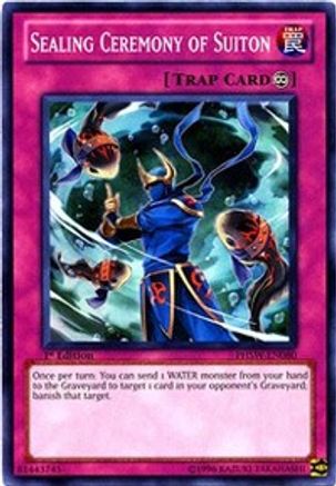 Sealing Ceremony of Suiton (PHSW-EN080) - Photon Shockwave 1st Edition - Premium Yugioh Single from Konami - Just $0.25! Shop now at Game Crave Tournament Store