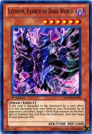 Latinum, Exarch of Dark World (PHSW-EN085) - Photon Shockwave Unlimited - Premium Yugioh Single from Konami - Just $0.42! Shop now at Game Crave Tournament Store