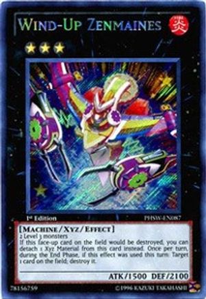 Wind-Up Zenmaines (PHSW-EN087) - Photon Shockwave Unlimited - Premium Yugioh Single from Konami - Just $7.97! Shop now at Game Crave Tournament Store