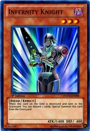 Infernity Knight (PHSW-EN099) - Photon Shockwave 1st Edition - Premium Yugioh Single from Konami - Just $0.48! Shop now at Game Crave Tournament Store