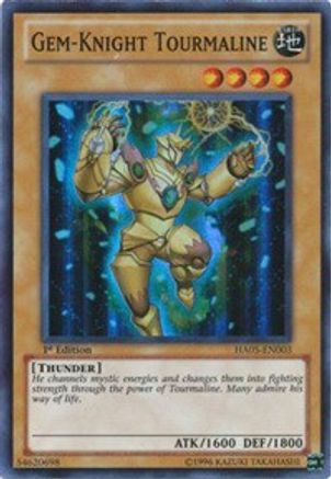 Gem-Knight Tourmaline (HA05-EN003) - Hidden Arsenal 5: Steelswarm Invasion Unlimited - Premium Yugioh Single from Konami - Just $0.83! Shop now at Game Crave Tournament Store