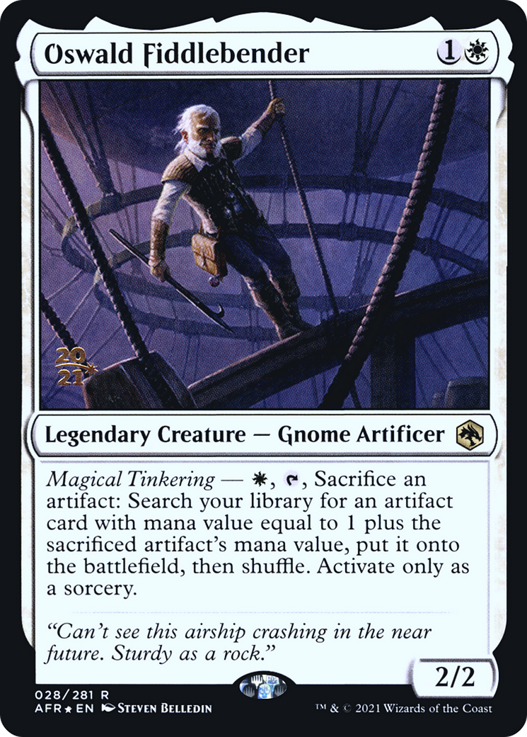 Oswald Fiddlebender (PAFR-28S) - Adventures in the Forgotten Realms Promos Foil - Premium MTG Single from Wizards of the Coast - Just $1.37! Shop now at Game Crave Tournament Store