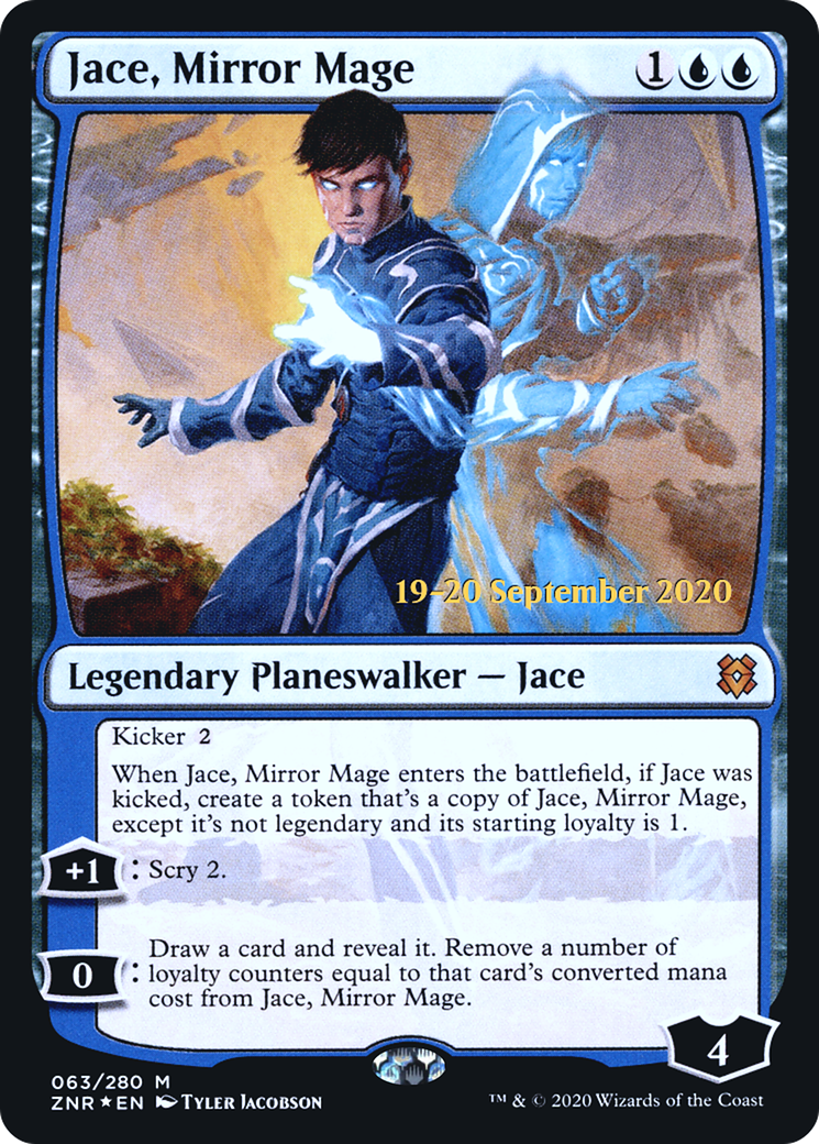 Jace, Mirror Mage (PZNR-63S) - Zendikar Rising Promos Foil - Premium MTG Single from Wizards of the Coast - Just $0.64! Shop now at Game Crave Tournament Store
