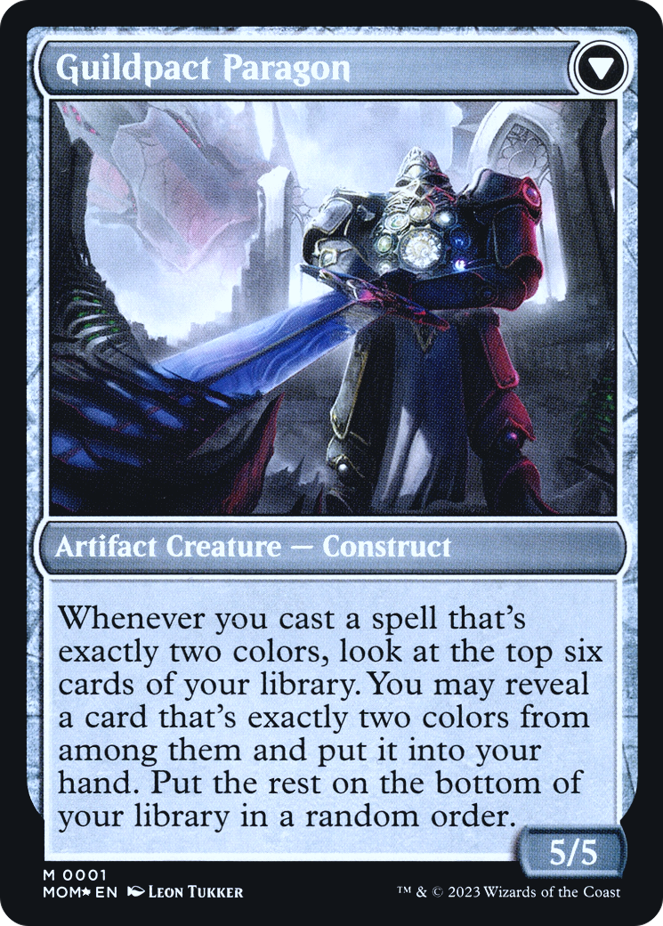 Invasion of Ravnica // Guildpact Paragon (PMOM-01S) - March of the Machine Promos Foil - Premium MTG Single from Wizards of the Coast - Just $0.37! Shop now at Game Crave Tournament Store