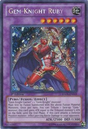Gem-Knight Ruby (HA05-EN019) - Hidden Arsenal 5: Steelswarm Invasion Unlimited - Premium Yugioh Single from Konami - Just $1.12! Shop now at Game Crave Tournament Store