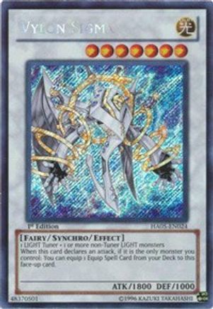 Vylon Sigma (HA05-EN024) - Hidden Arsenal 5: Steelswarm Invasion 1st Edition - Premium Yugioh Single from Konami - Just $0.26! Shop now at Game Crave Tournament Store