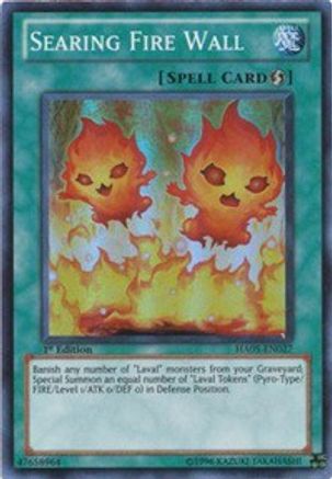Searing Fire Wall (HA05-EN027) - Hidden Arsenal 5: Steelswarm Invasion Unlimited - Premium Yugioh Single from Konami - Just $0.40! Shop now at Game Crave Tournament Store