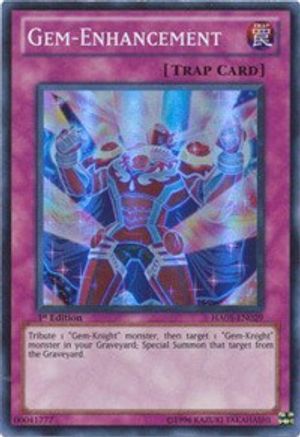 Gem-Enhancement (HA05-EN029) - Hidden Arsenal 5: Steelswarm Invasion Unlimited - Premium Yugioh Single from Konami - Just $0.48! Shop now at Game Crave Tournament Store
