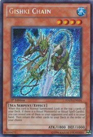 Gishki Chain (HA05-EN034) - Hidden Arsenal 5: Steelswarm Invasion Unlimited - Premium Yugioh Single from Konami - Just $0.08! Shop now at Game Crave Tournament Store