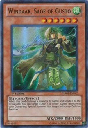Windaar, Sage of Gusto (HA05-EN042) - Hidden Arsenal 5: Steelswarm Invasion Unlimited - Premium Yugioh Single from Konami - Just $0.23! Shop now at Game Crave Tournament Store