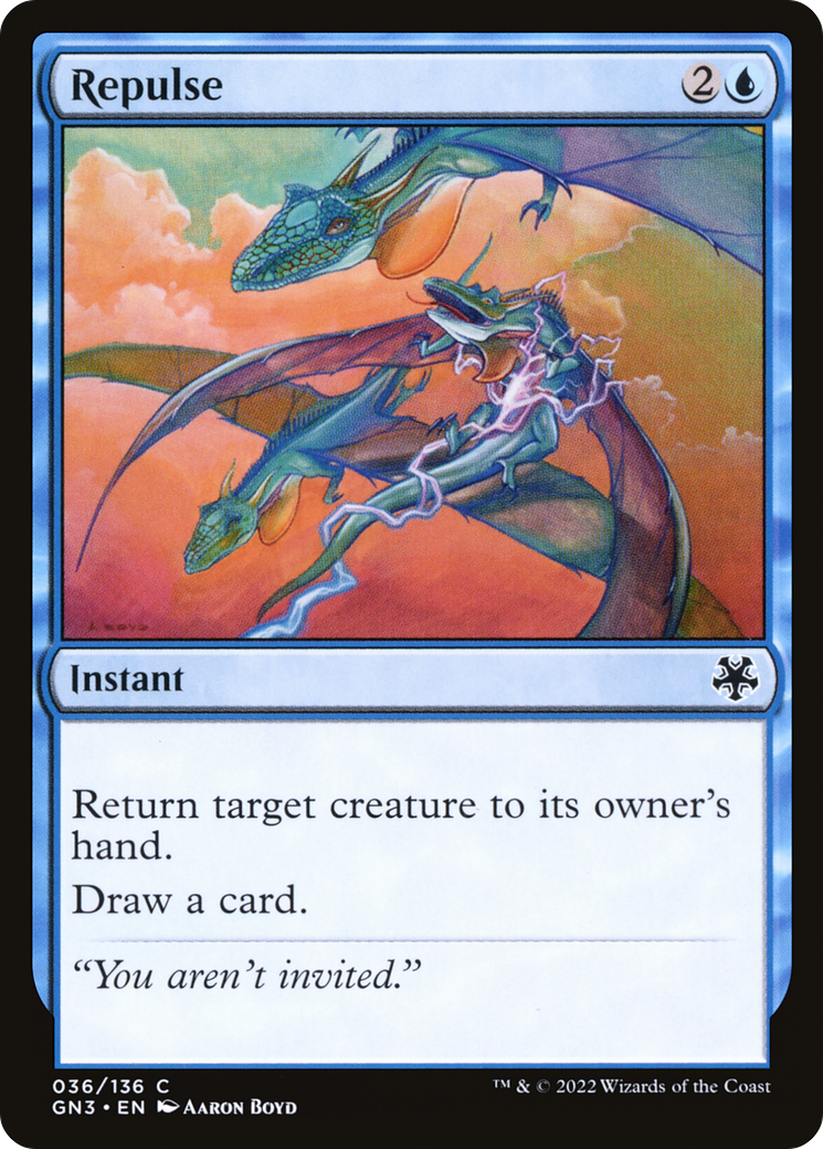 Repulse (GN3-036) - Game Night: Free-for-All - Premium MTG Single from Wizards of the Coast - Just $0.25! Shop now at Game Crave Tournament Store