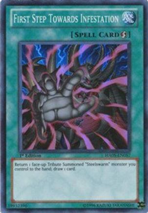 First Step Towards Infestation (HA05-EN057) - Hidden Arsenal 5: Steelswarm Invasion 1st Edition - Premium Yugioh Single from Konami - Just $0.23! Shop now at Game Crave Tournament Store