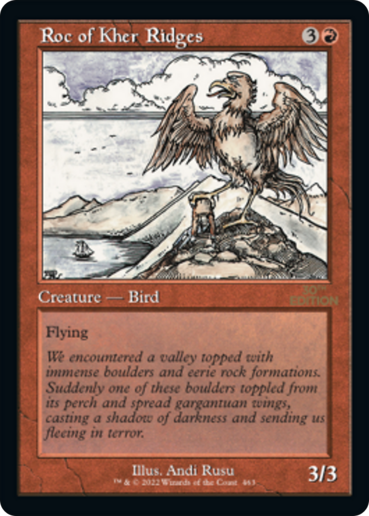 Roc of Kher Ridges (30A-463) - 30th Anniversary Edition - Premium MTG Single from Wizards of the Coast - Just $24! Shop now at Game Crave Tournament Store