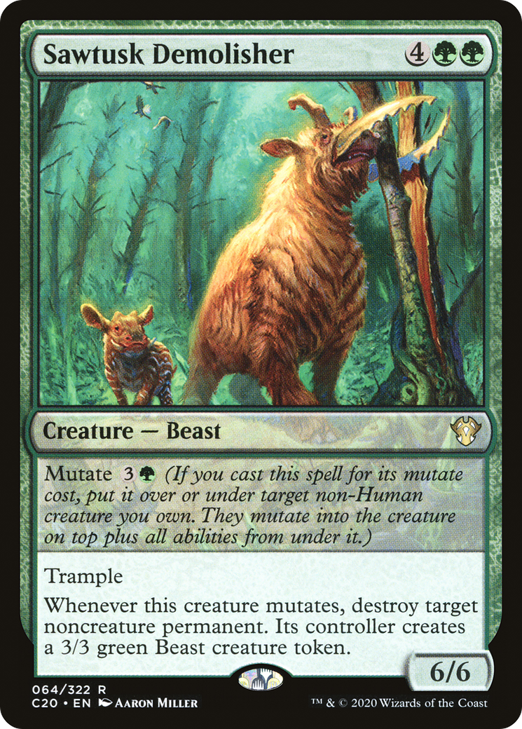 Sawtusk Demolisher (C20-064) - Commander 2020 - Premium MTG Single from Wizards of the Coast - Just $0.96! Shop now at Game Crave Tournament Store