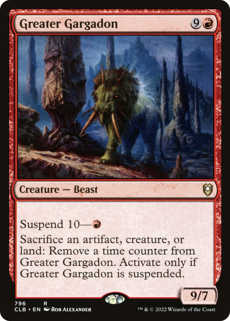 Greater Gargadon (CLB-796) - Commander Legends: Battle for Baldur's Gate - Premium MTG Single from Wizards of the Coast - Just $0.08! Shop now at Game Crave Tournament Store