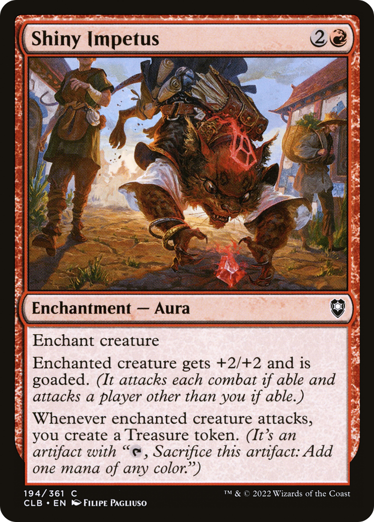 Shiny Impetus (CLB-194) - Commander Legends: Battle for Baldur's Gate - Premium MTG Single from Wizards of the Coast - Just $0.08! Shop now at Game Crave Tournament Store