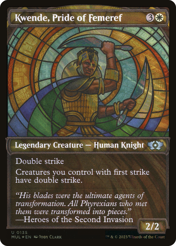 Kwende, Pride of Femeref (MUL-135) - Multiverse Legends: (Showcase) Foil - Premium MTG Single from Wizards of the Coast - Just $0.08! Shop now at Game Crave Tournament Store