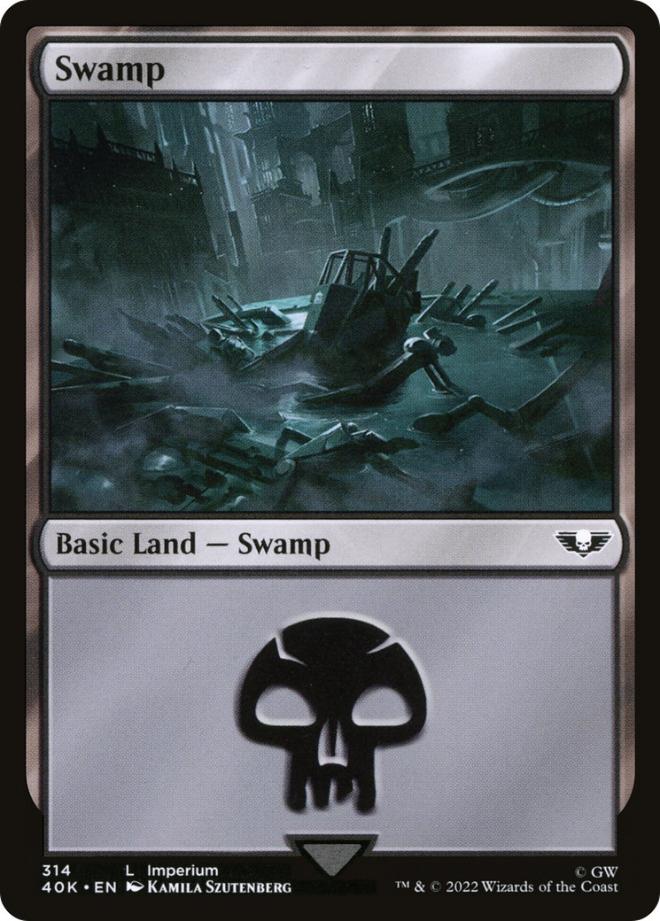 Swamp (40K-314) - Warhammer 40,000 Commander - Premium MTG Single from Wizards of the Coast - Just $0.08! Shop now at Game Crave Tournament Store