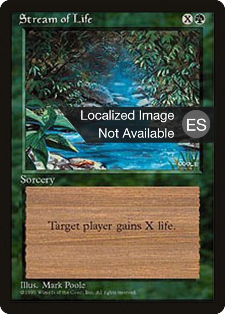 Stream of Life (4BB-272) - Fourth Edition Foreign Black Border - Premium MTG Single from Wizards of the Coast - Just $0.30! Shop now at Game Crave Tournament Store