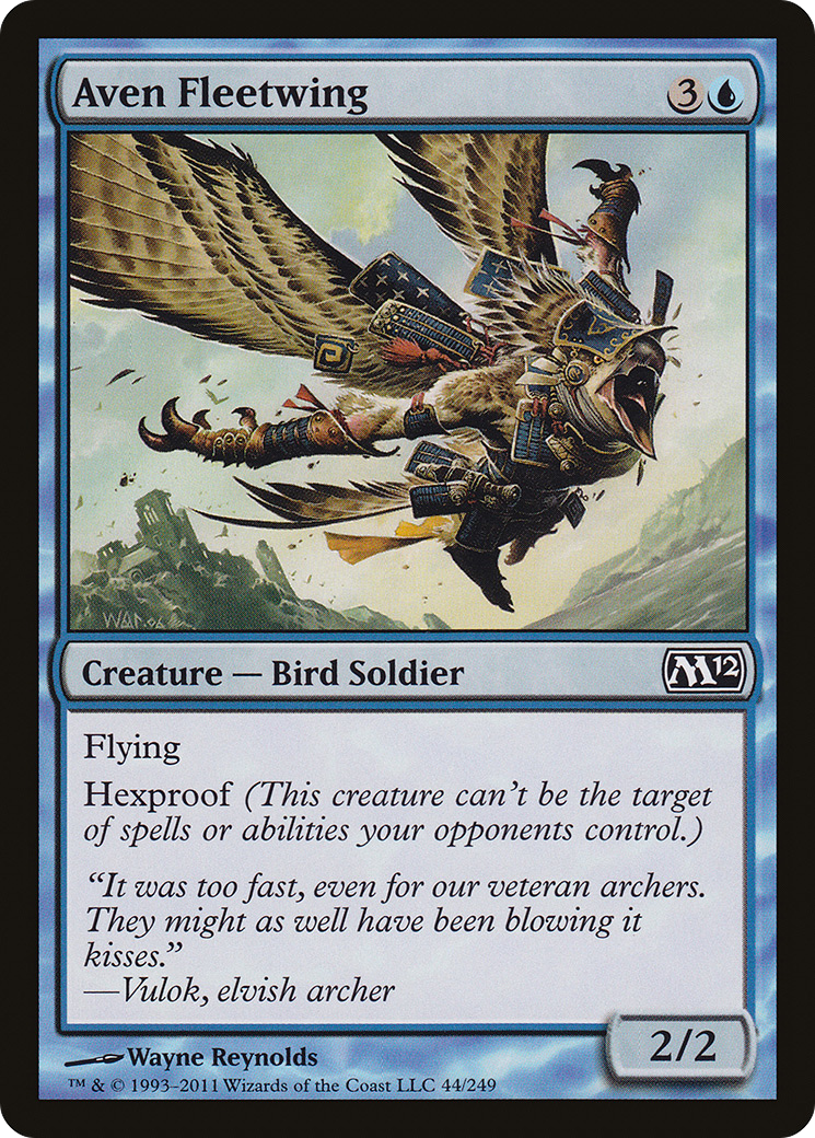 Aven Fleetwing (M12-044) - Magic 2012 Foil - Premium MTG Single from Wizards of the Coast - Just $0.25! Shop now at Game Crave Tournament Store