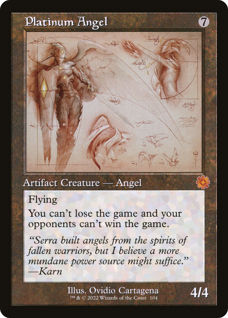 Platinum Angel (BRR-104) - The Brothers' War Retro Artifacts Foil - Premium MTG Single from Wizards of the Coast - Just $2.23! Shop now at Game Crave Tournament Store