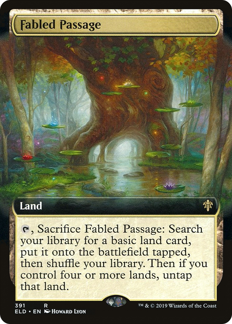 Fabled Passage (ELD-391) - Throne of Eldraine: (Extended Art) Foil - Premium MTG Single from Wizards of the Coast - Just $9.67! Shop now at Game Crave Tournament Store