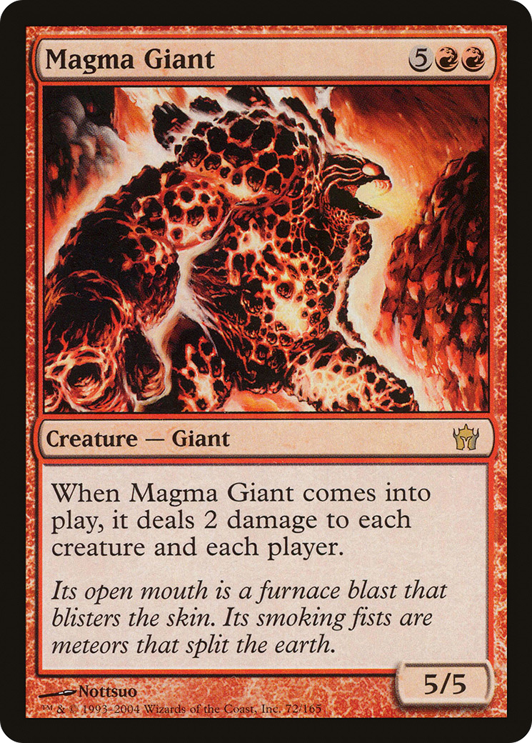 Magma Giant (5DN-072) - Fifth Dawn - Premium MTG Single from Wizards of the Coast - Just $0.25! Shop now at Game Crave Tournament Store