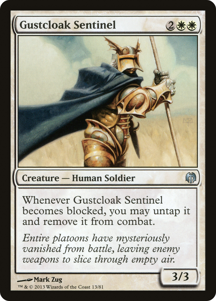 Gustcloak Sentinel (DDL-013) - Duel Decks: Heroes vs. Monsters - Premium MTG Single from Wizards of the Coast - Just $0.25! Shop now at Game Crave Tournament Store