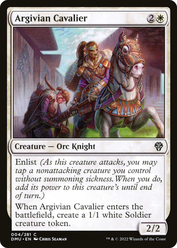 Argivian Cavalier (DMU-004) - Dominaria United - Premium MTG Single from Wizards of the Coast - Just $0.08! Shop now at Game Crave Tournament Store
