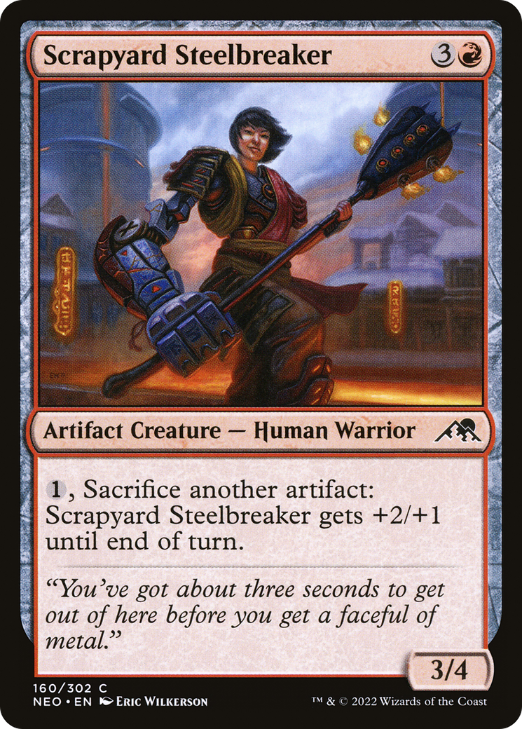 Scrapyard Steelbreaker (NEO-160) - Kamigawa: Neon Dynasty Foil - Premium MTG Single from Wizards of the Coast - Just $0.08! Shop now at Game Crave Tournament Store