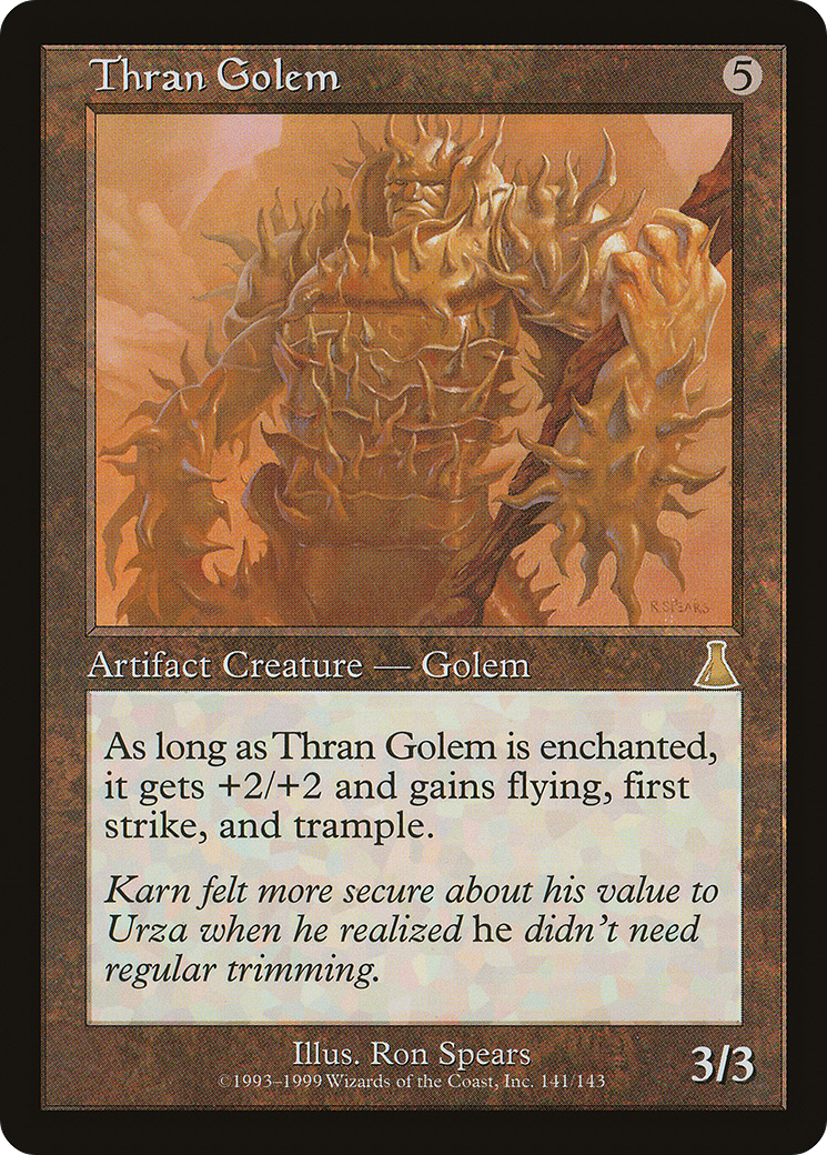 Thran Golem (UDS-141) - Urza's Destiny - Premium MTG Single from Wizards of the Coast - Just $0.37! Shop now at Game Crave Tournament Store