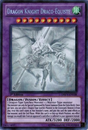 Dragon Knight Draco-Equiste (Ghost Rare) (DREV-EN038) - Duelist Revolution Unlimited - Premium Yugioh Single from Konami - Just $20.53! Shop now at Game Crave Tournament Store