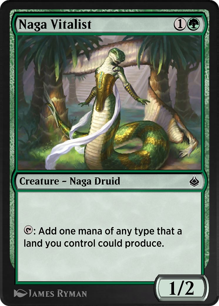 Naga Vitalist (AKR-203) - Amonkhet Remastered - Premium MTG Single from Wizards of the Coast - Just $0! Shop now at Game Crave Tournament Store