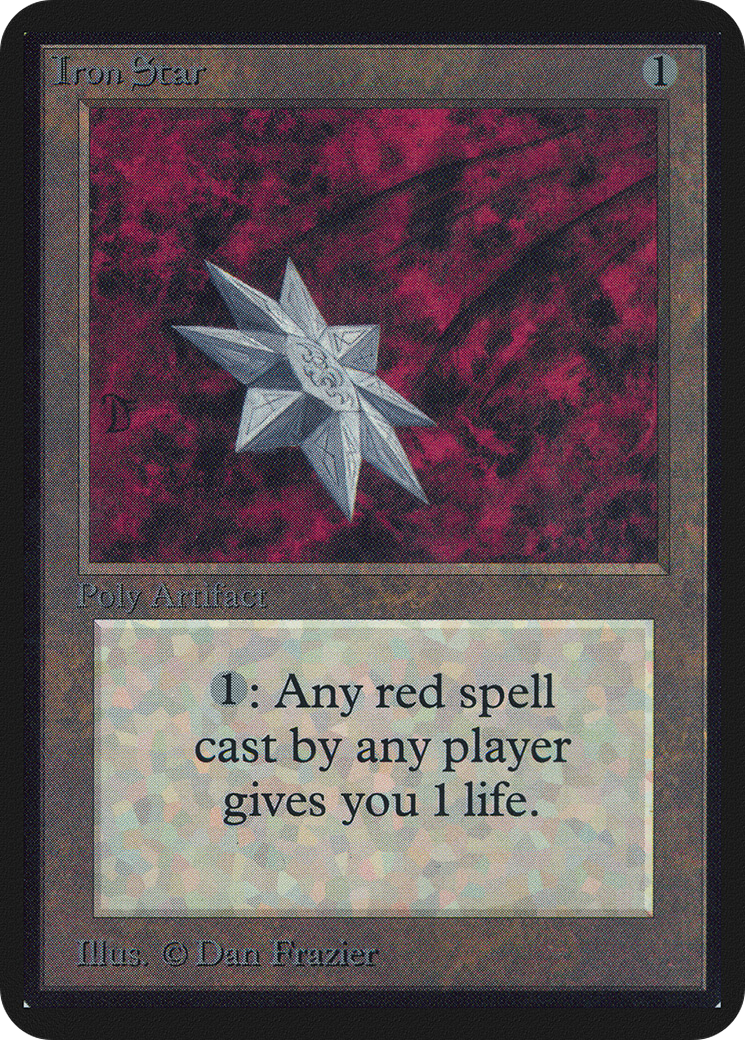 Iron Star (LEA-250) - Limited Edition Alpha - Premium MTG Single from Wizards of the Coast - Just $7.54! Shop now at Game Crave Tournament Store
